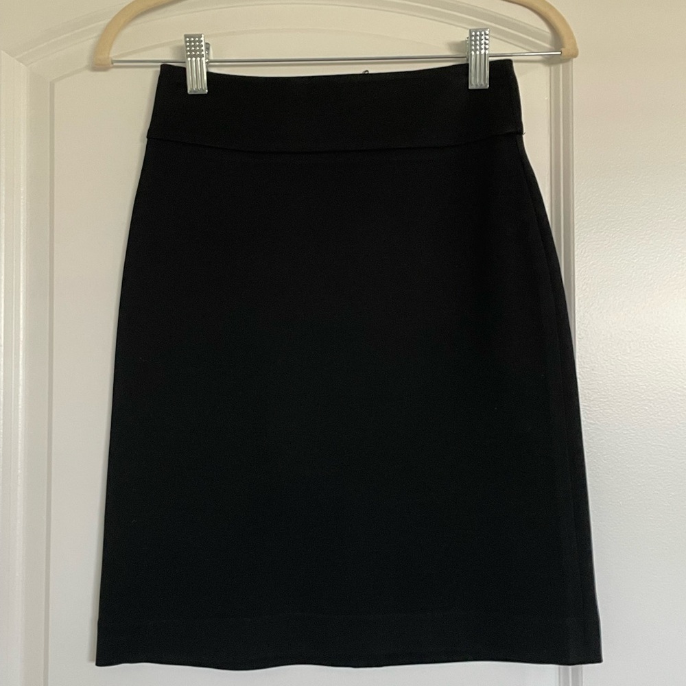 BCBGMaxAzria Classic Black A-Line Skirt